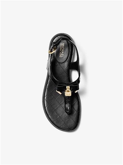 alice leather sandal michael kors|Alice Patent Leather Sandal .